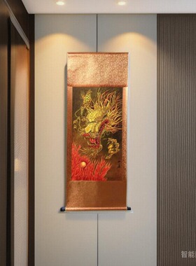 国画工笔画中国龙动物