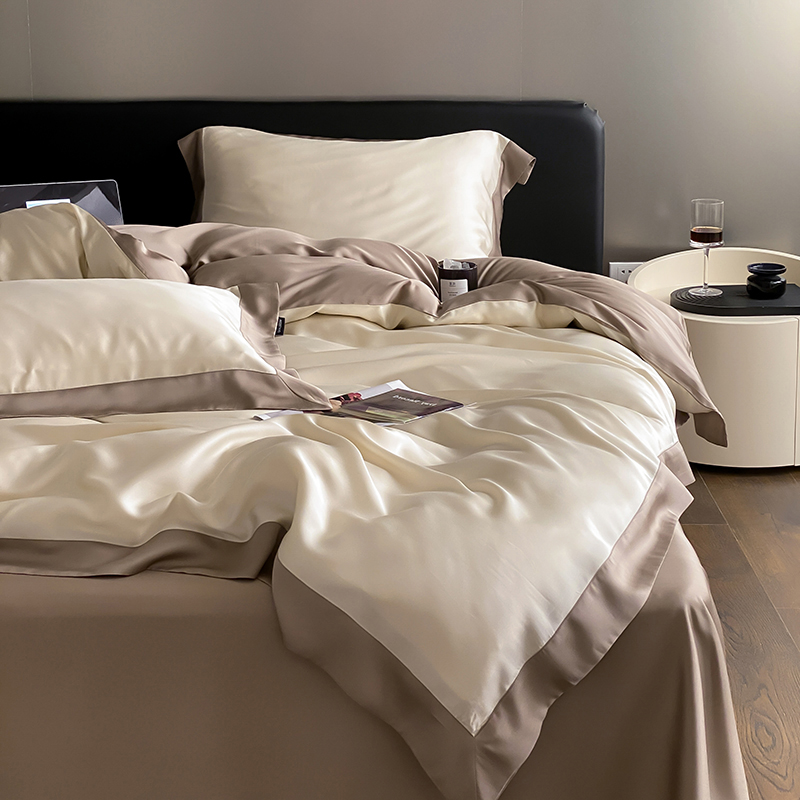 夏季tencel天丝四件套莱赛尔冰丝凉感床单被套夏天轻奢高级感床品