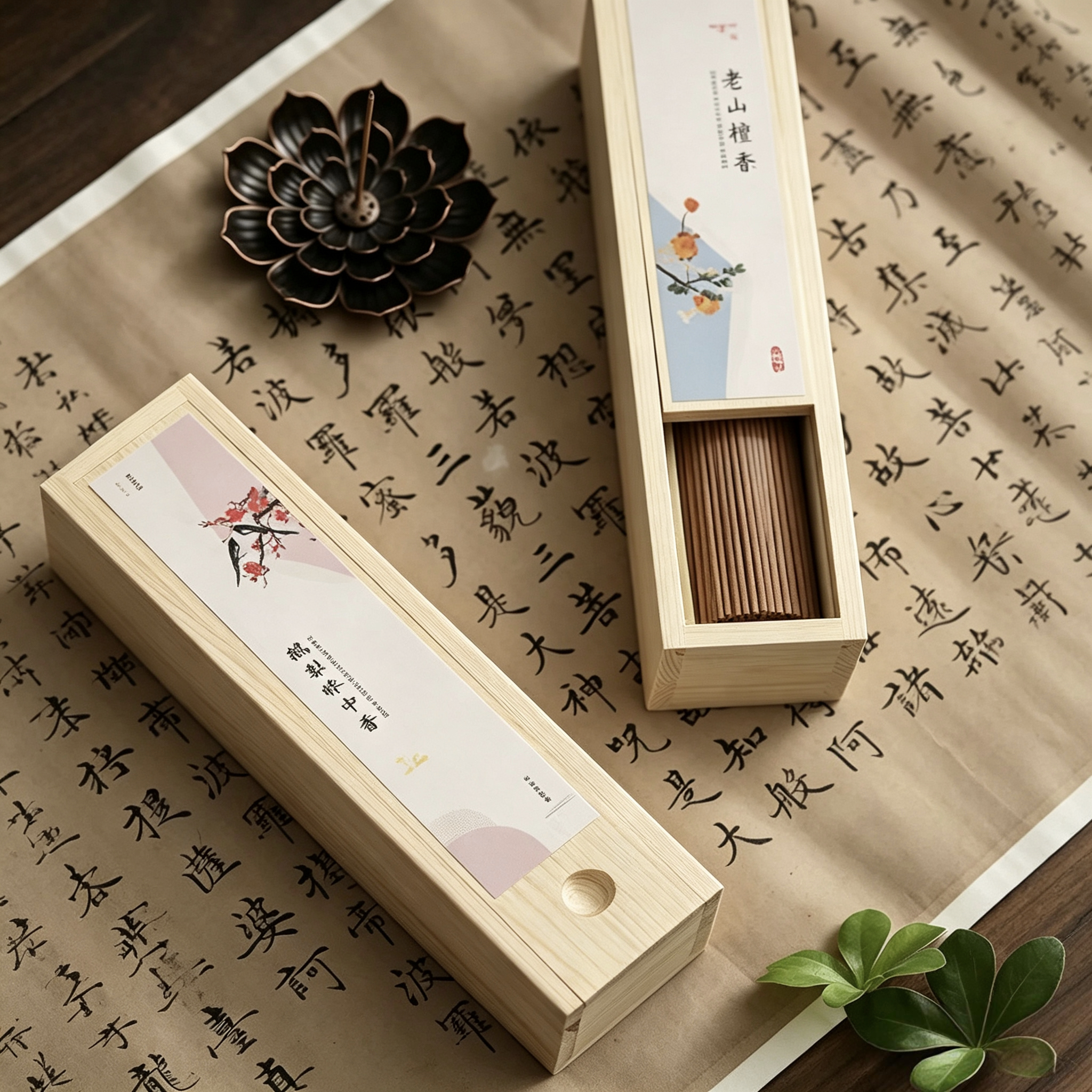 天然沉檀艾草供佛线香