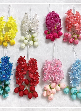 戏曲头饰戏剧鬓花绢花耳边花绢花京剧青衣花旦小姐包头用品新头花