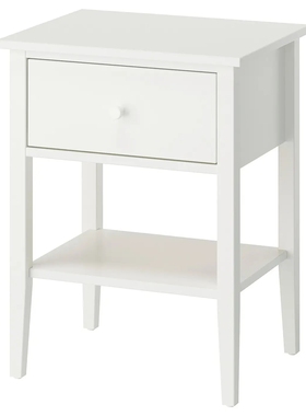 宜家代购古拉贝利 床头桌，带1个抽屉 带搁板/白色53x43x69 厘米