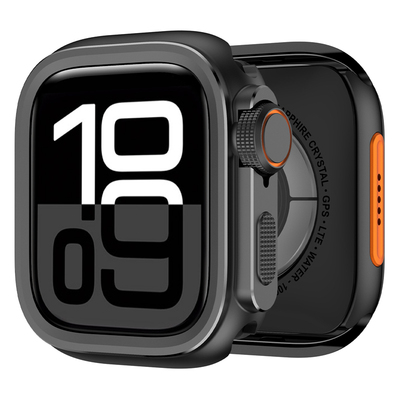 适用Apple/苹果手表保护壳Watch Ultra 2代手表壳Series10防水壳Watch10 46mm钛金属壳全包iWatchs9/8/7表壳
