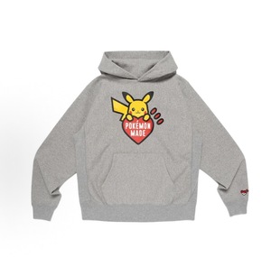 男女情侣ins休闲风纯棉连帽衫 日系human 爱心刺绣宝可梦卫衣帽衫