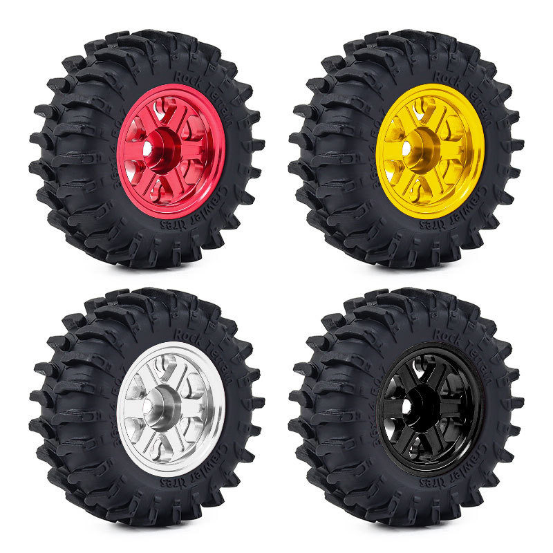 1/30 AXIALSCX30 0.7寸轮胎 福特烈马 牧马人 K10 scx30轮毂 D421