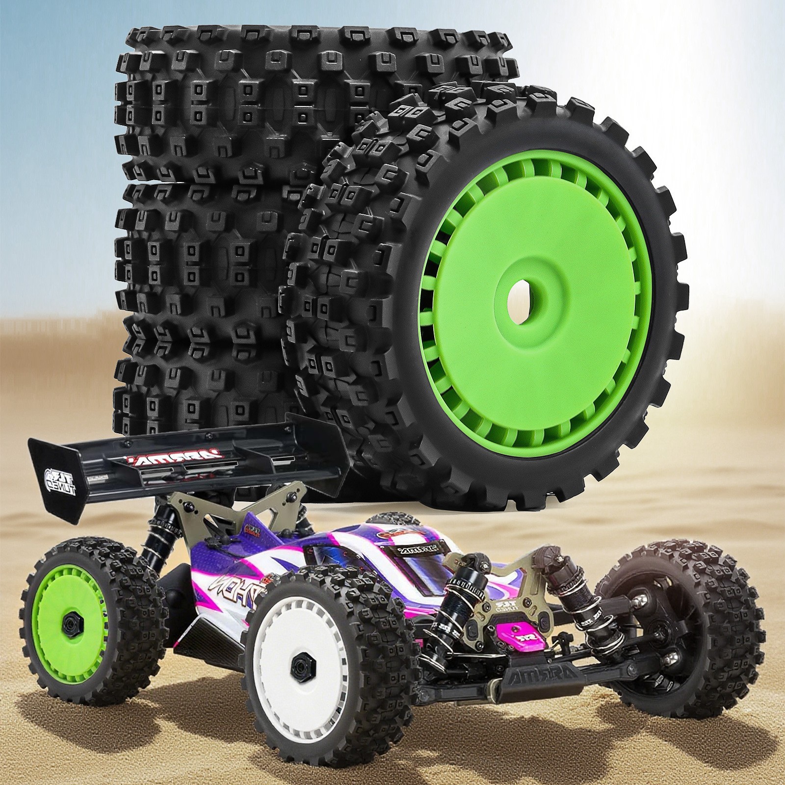 1/8ARRMA Typhon TRAXXAS Jato飞神 KYOSHO 17MM圆幅巧克力胎W261