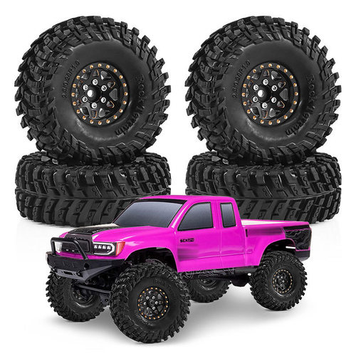1/18 TRX4M SCX24 FMS Ascent-18 1.0英寸轮毂轮胎 黄铜轮毂 D402