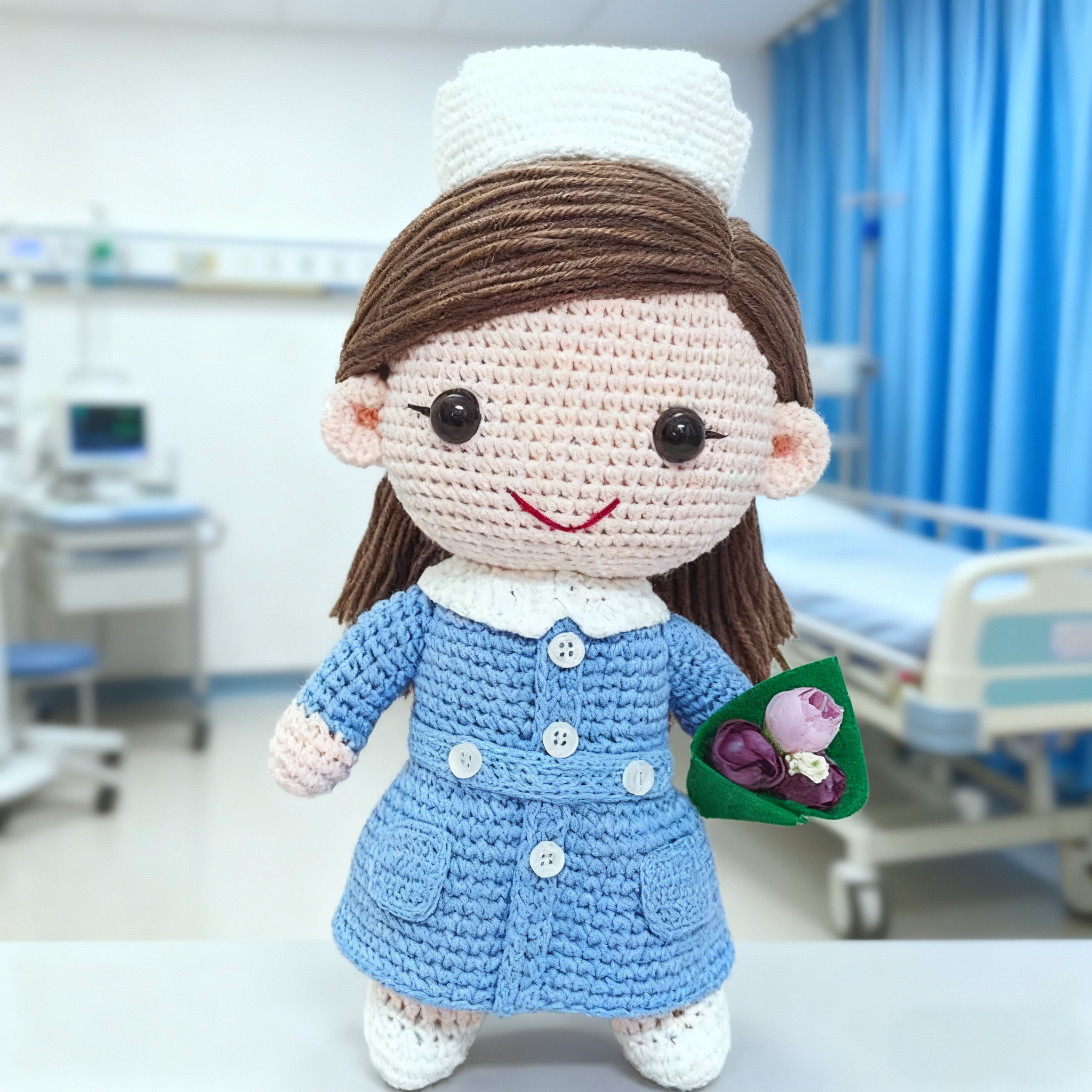 手工毕业护士公仔来相定制玩偶