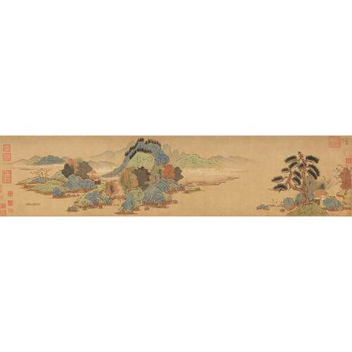 高清复刻元代钱选幽居图