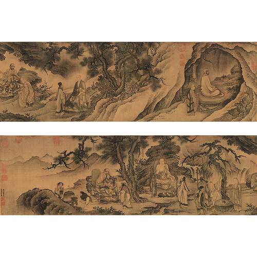 高清复刻明代戴进达摩至