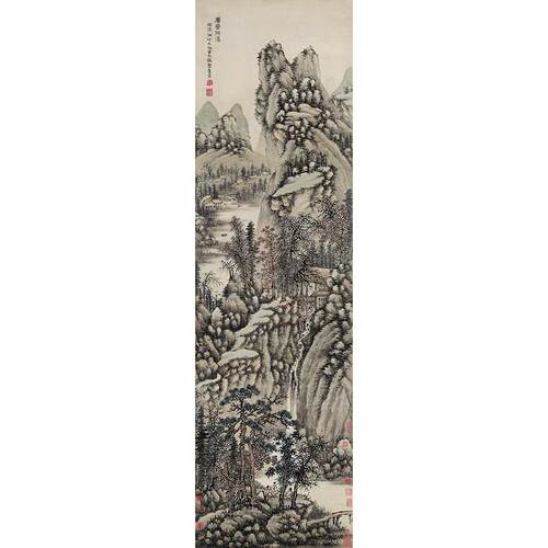 高清复刻明代谢时臣层峦