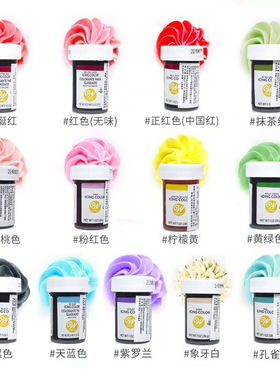 wilton美国惠尔通食用色素烘焙蛋糕奶油裱花翻糖马卡龙25色可选