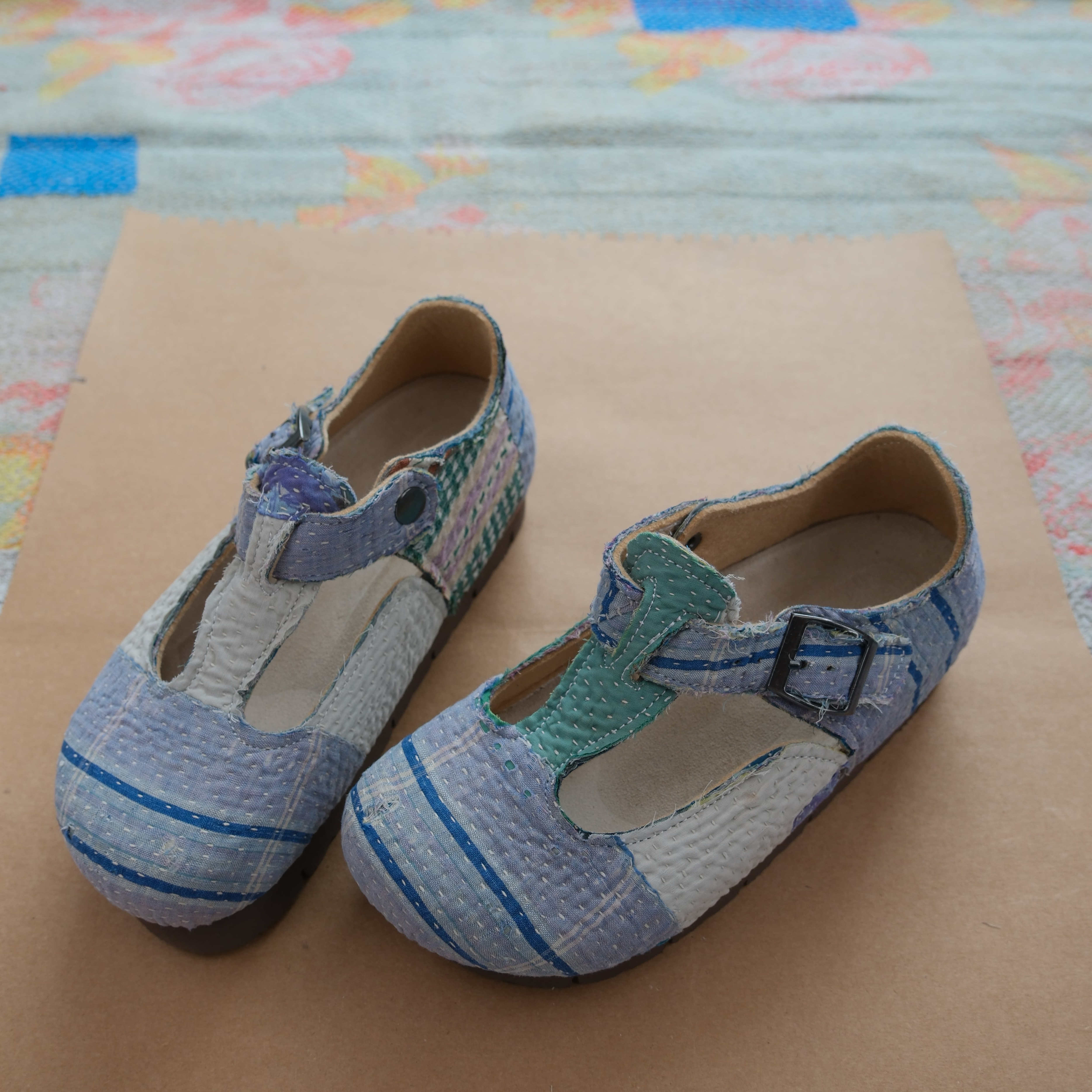 Bhoomi古布勃肯鞋时尚百搭单品手工个性撞色复古35-191H