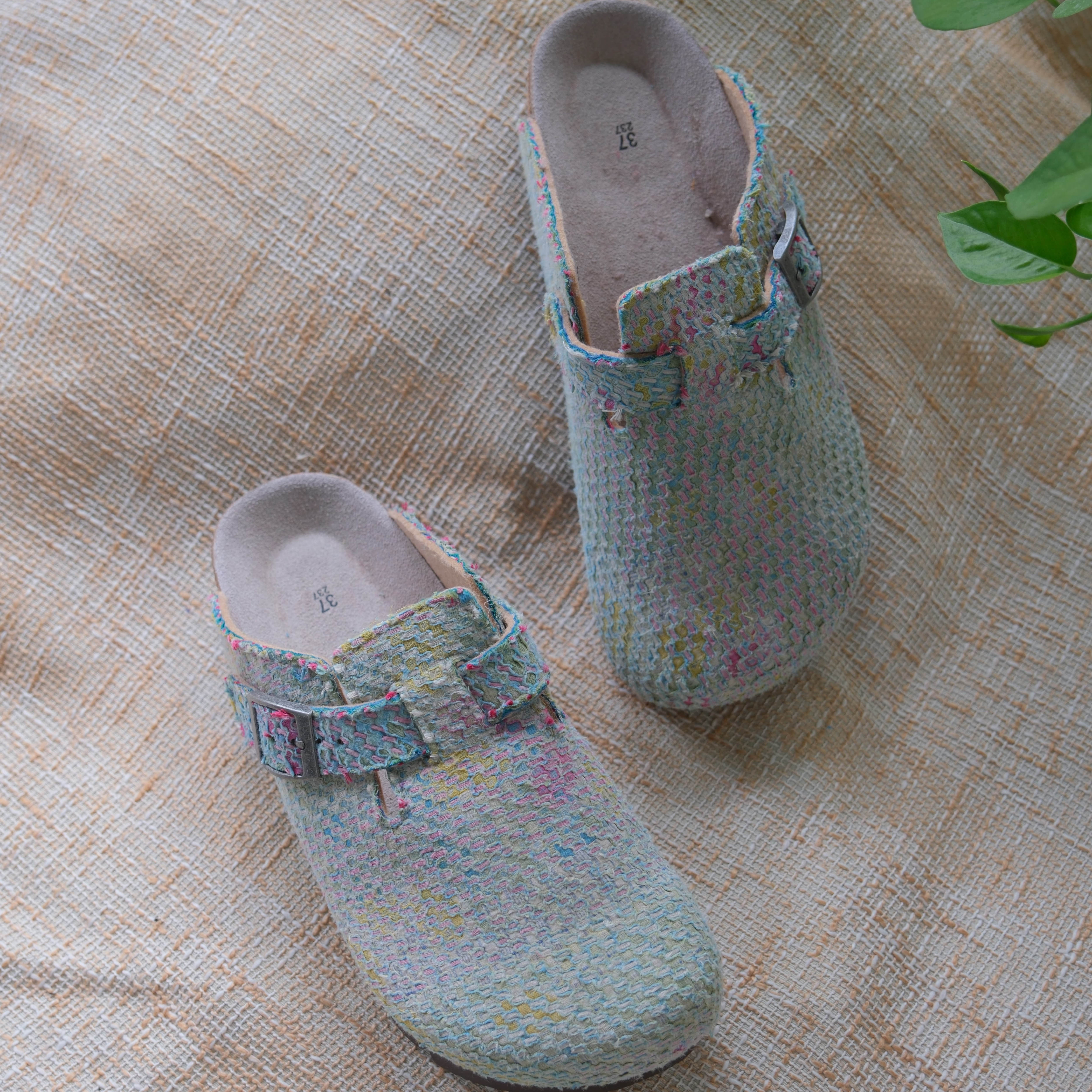 Bhoomi古布勃肯鞋时尚清新蓝手工个性撞色复古一鞋一拍37-51H