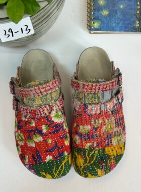 Bhoomi古布勃肯鞋时尚软底拖鞋手工个性撞色一鞋一拍39-13