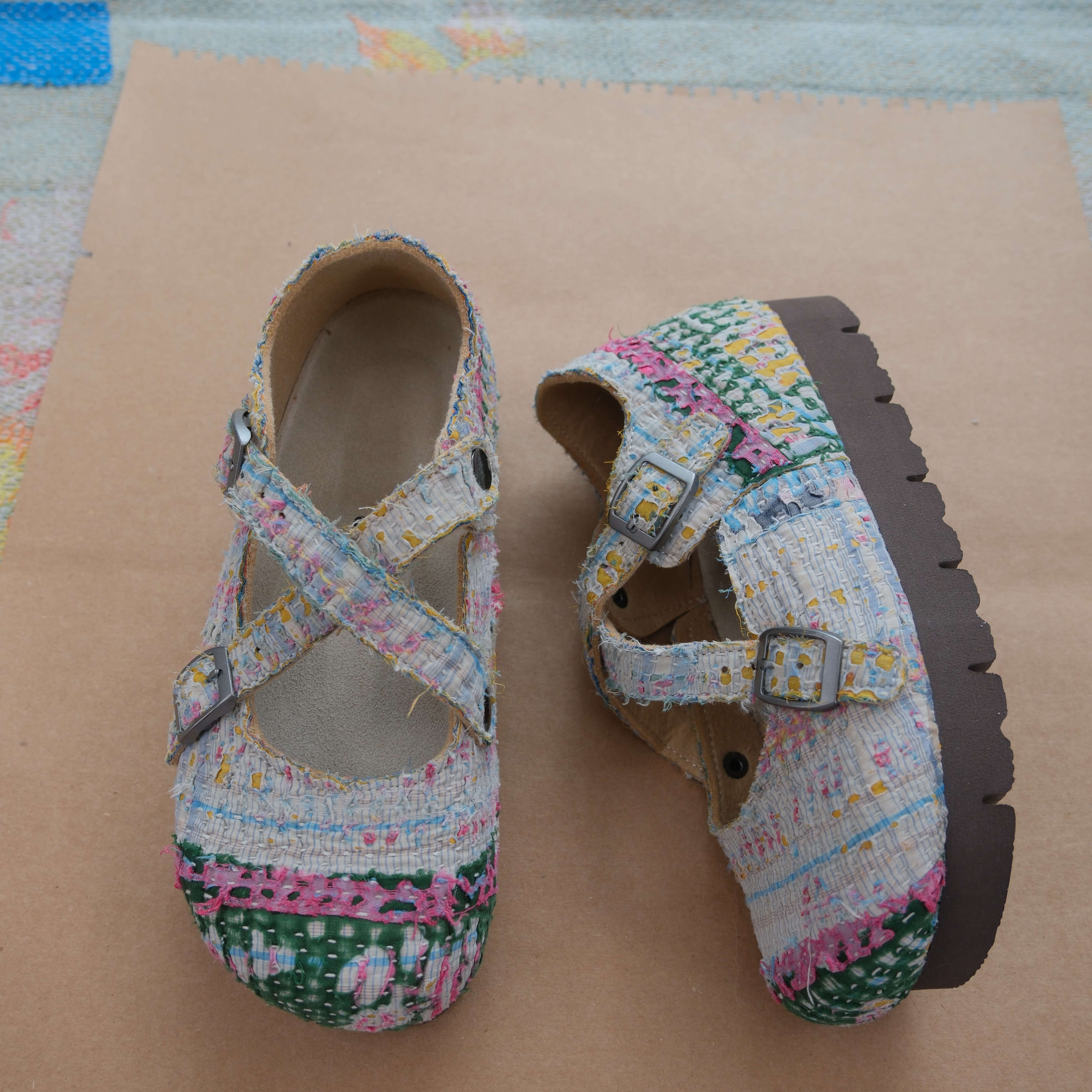 Bhoomi古布勃肯鞋时尚百搭单品手工个性撞色复古35-230H