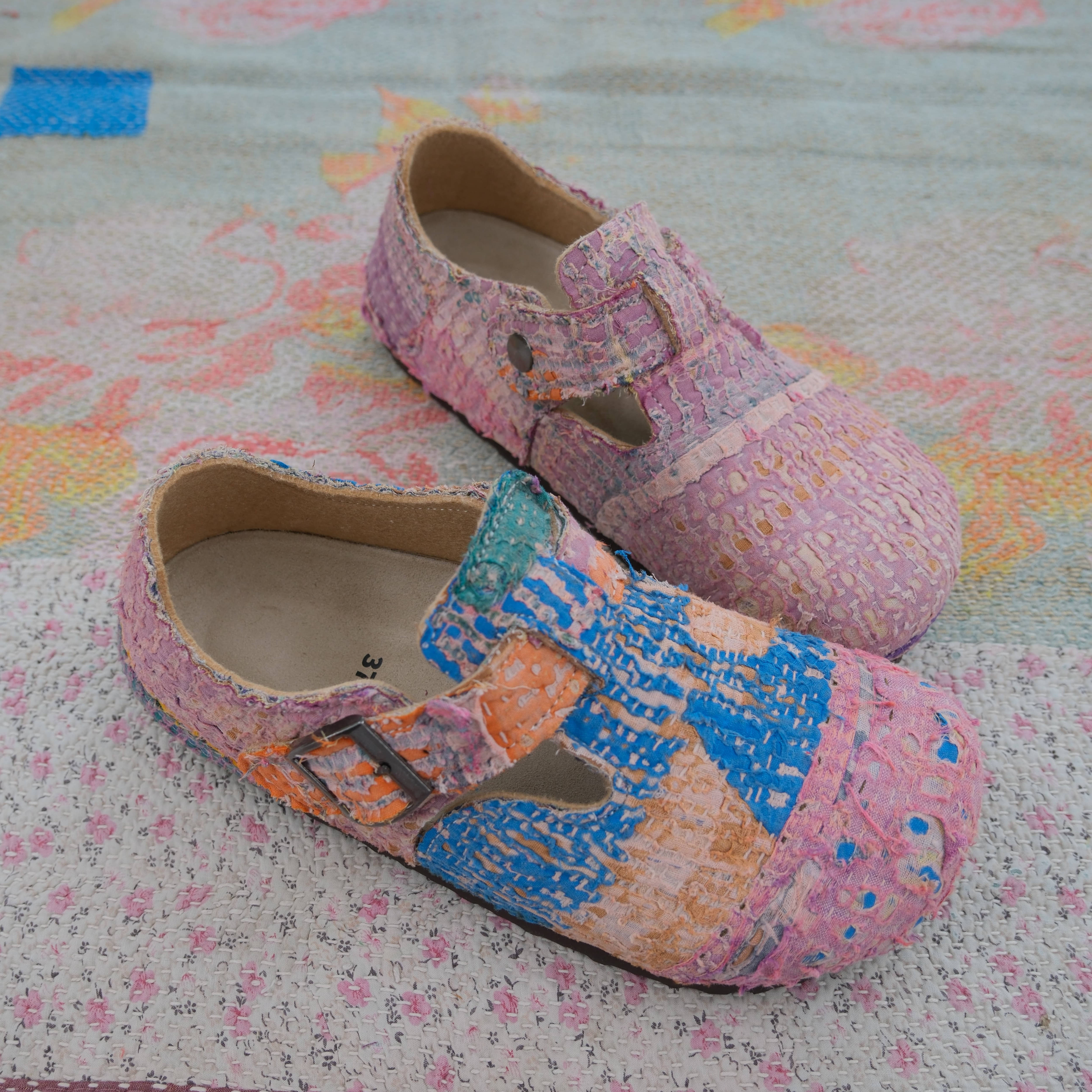 Bhoomi古布勃肯鞋时尚百搭单品手工个性撞色复古37-134