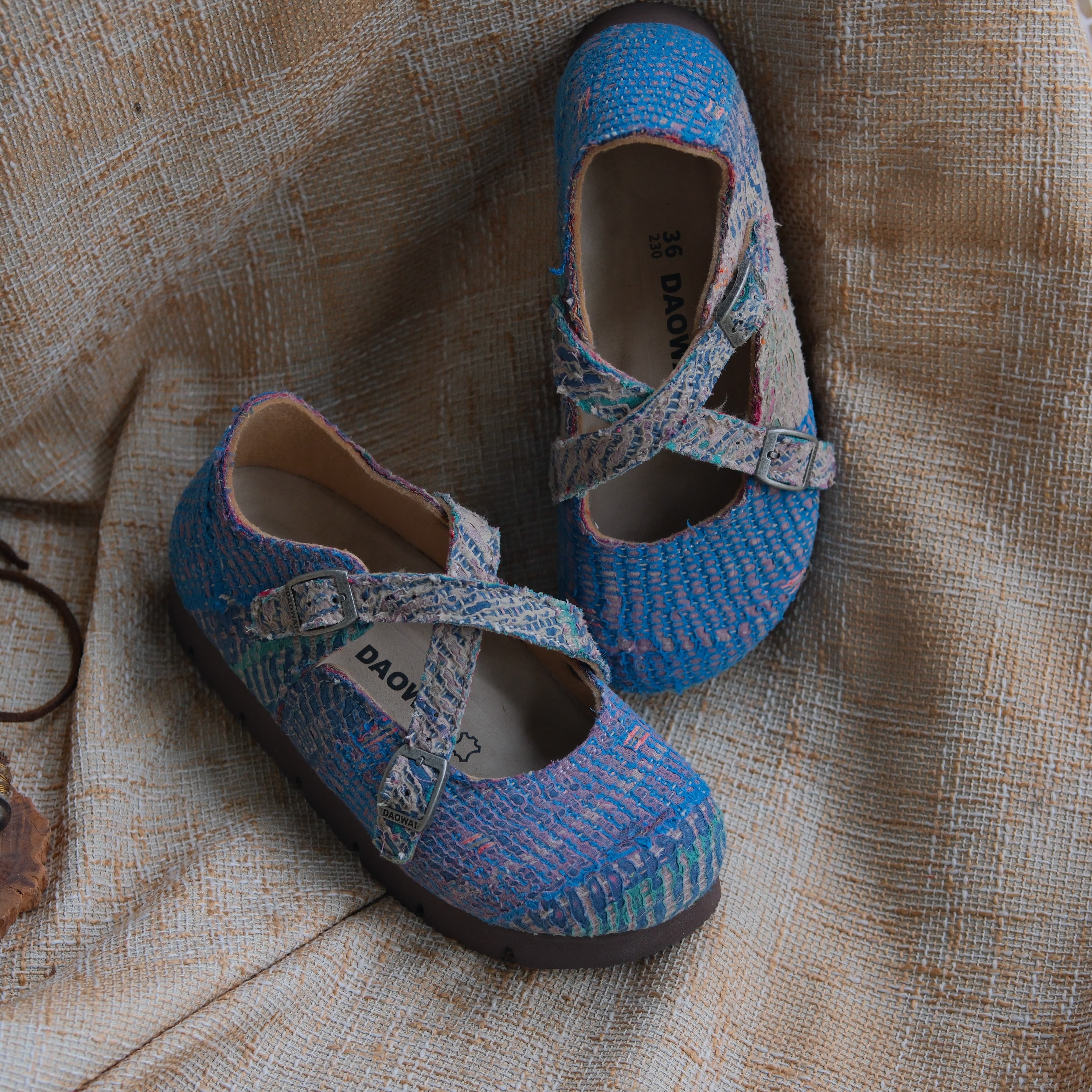 Bhoomi古布勃肯鞋时尚百搭单品手工个性撞色复古一鞋一拍36-39H