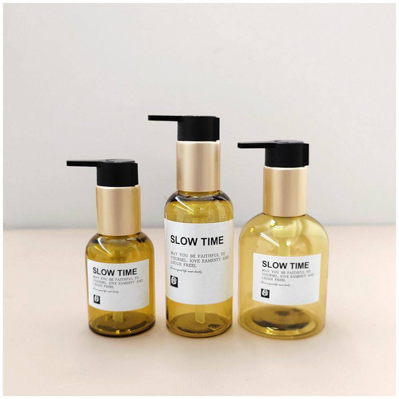 高级塑料PET分装瓶 按压式茶籽油分装空瓶乳液瓶洗发水按摩油泵瓶