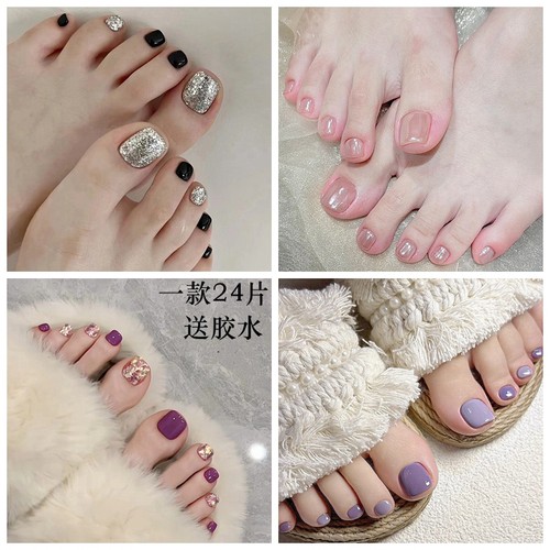美甲脚指甲片穿戴甲可拆卸