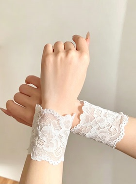 洛丽塔蕾丝美甲护腕套遮疤纹身