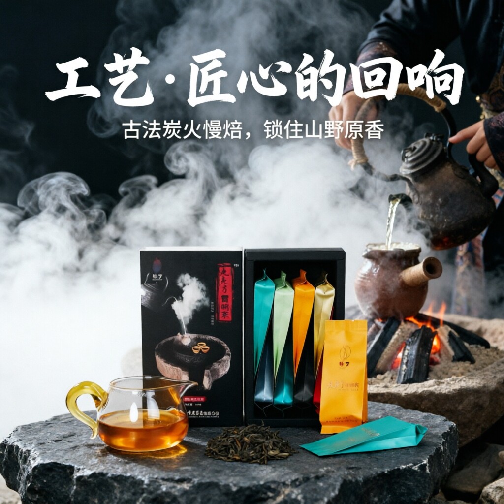 马帮烤茶雷响茶云南腾冲古老茶道烤茶普洱生茶碳焙生茶回甘生津