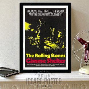 The Rolling Stones滚石乐队装饰画餐厅酒吧KTV迪吧音乐海报挂画