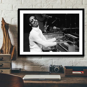 Stevie Wonder 史提夫·汪达 音乐海报装饰画 餐厅 KTV 酒吧 挂画