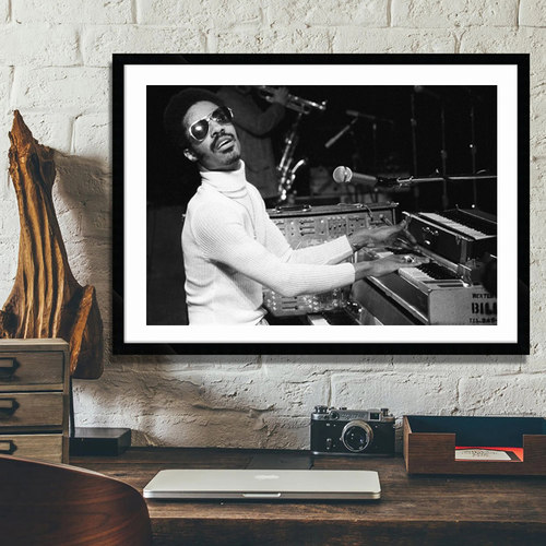 Stevie Wonder 史提夫·汪达 音乐海报装饰画 餐厅 KTV 酒吧 挂画