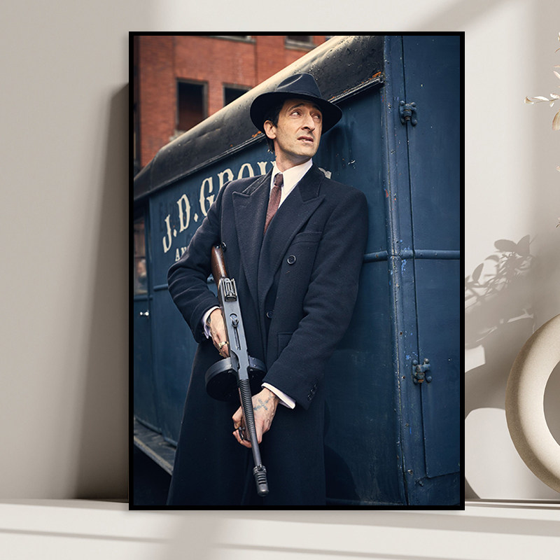 Adrien Brody 阿德里安布罗迪欧美电影明星挂画复古工业风装饰画