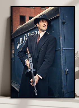 Adrien Brody 阿德里安布罗迪欧美电影明星挂画复古工业风装饰画