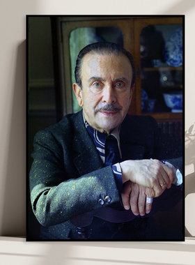 Claudio Arrau 阿劳钢琴家挂画古典交响乐音乐家琴房教室装饰画