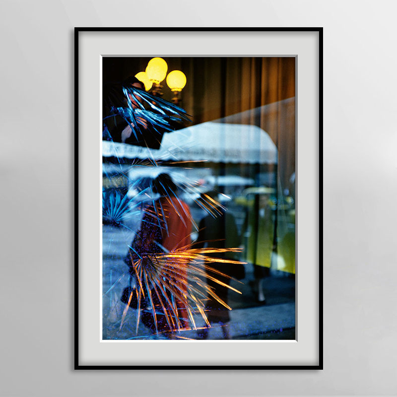 Saul Leiter 新彩色高级感摄影作品挂画小众艺术西餐厅酒店装饰画图片
