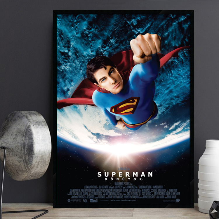 Superman Returns 超人归来电影海报装饰画DC漫画影院酒吧墙挂画