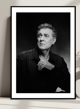 Placido Domingo 多明戈三大男高音歌唱家海报古典音乐家琴房挂画