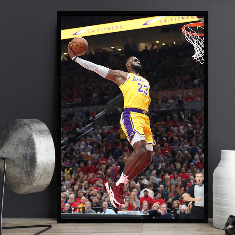 LeBron James 勒布朗詹姆斯 海报 NBA篮球明星湖人队宿舍卧室挂画