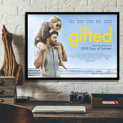 Gifted天才少女 经典电影海报装饰画 餐厅儿童房卧室床头有框挂画