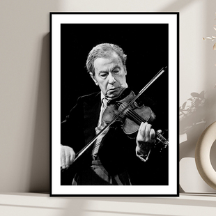 吕思清艾尔曼梅纽因米尔斯坦海菲兹小提琴家音乐家琴房教室装饰画