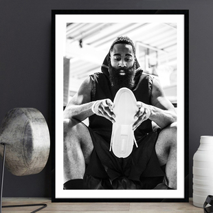 James Harden詹姆斯·哈登 NBA球星明星海报篮球馆健身房酒吧挂画