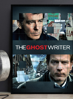 The Ghost Writer 影子写手 电影海报装饰画简约有框餐厅酒吧挂画