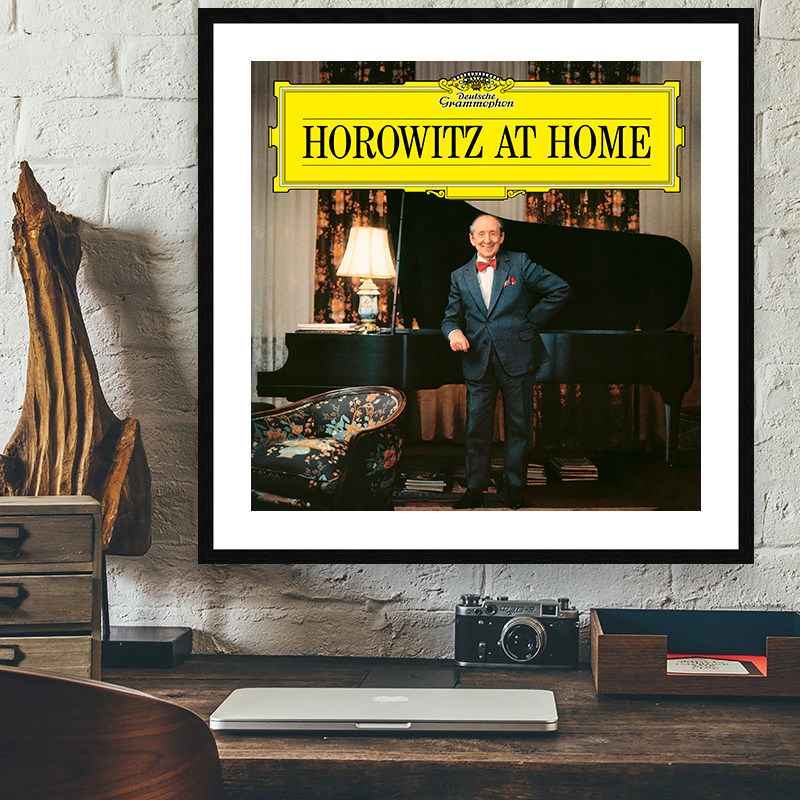 霍洛维茨海报 古典著名钢琴家装饰画音乐家琴房教室复古怀旧挂画