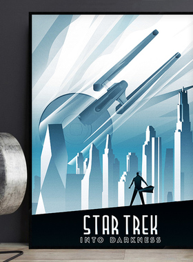 Star Trek 星际迷航 经典欧美科幻电影海报装饰画电影院酒吧挂画