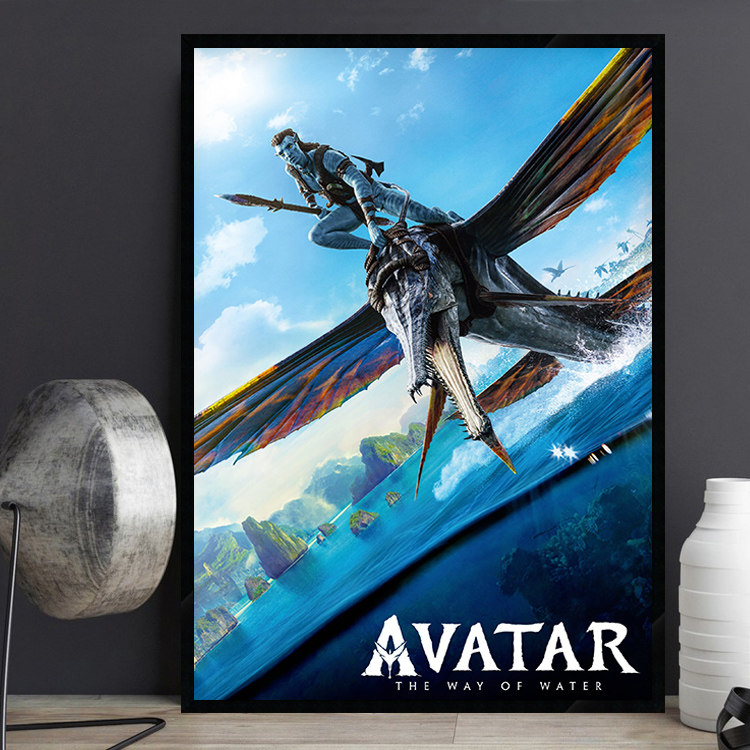 Avatar 阿凡达 水之道 经典欧美科幻电影海报装饰画酒吧有框挂画