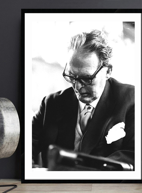 otto klemperer 克伦佩勒 爱乐乐团指挥家音乐家琴房教室有框壁画