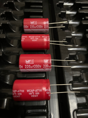 电容 200V220UF进口 红袍音频电解电容器 220uf/200v 18*30