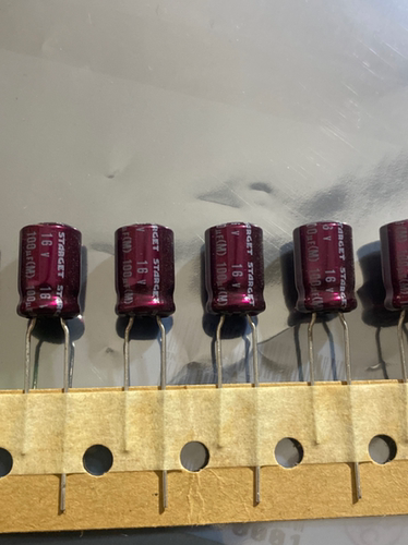 紫红袍100UF 16V ELNA 伊娜 ROD-STARGET剧场 音频电解电容器8*12