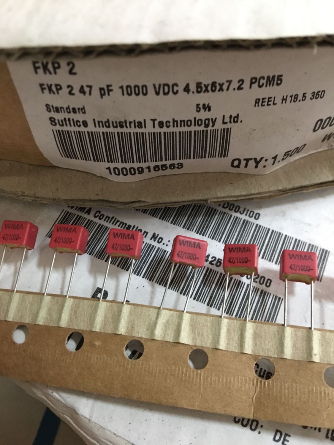 47PF 1000V WIMA电容FKP2电容 威马电容器 DIY升级电容47P 47皮法