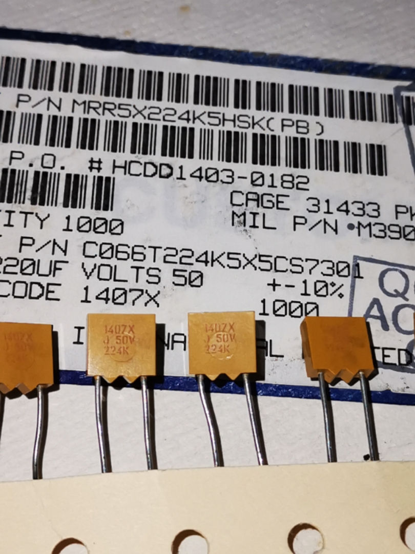C066T224K5X5CS7301 50V0.22UF220NFKEMET基美多层陶瓷独石电容器