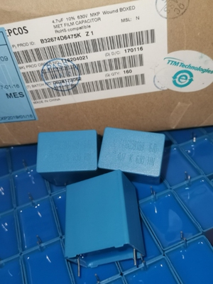 EPCOS MKP 4.7uf/630v 4u7f 475全新28mm薄膜电容器 B32674D6475K