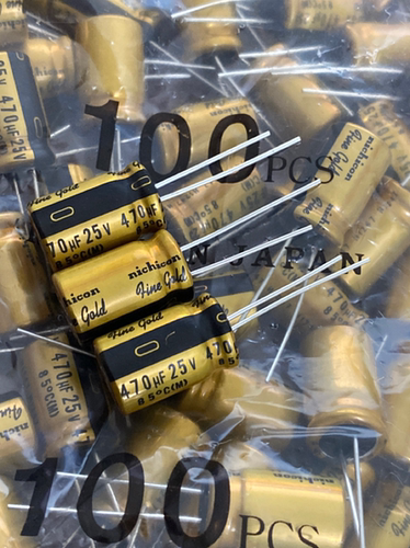 25V470UF尼吉康签字版铜脚电容