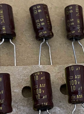 100V10UF 10UF100V 日本化工/黑金刚 ASF铜脚音频电解电容器